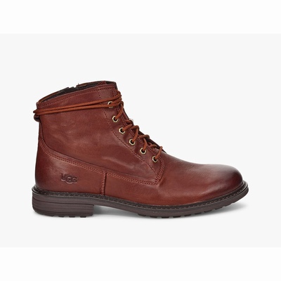 Botas UGG Morrison Lace-Up Homem Marrom Escuro | PT-AMLSW